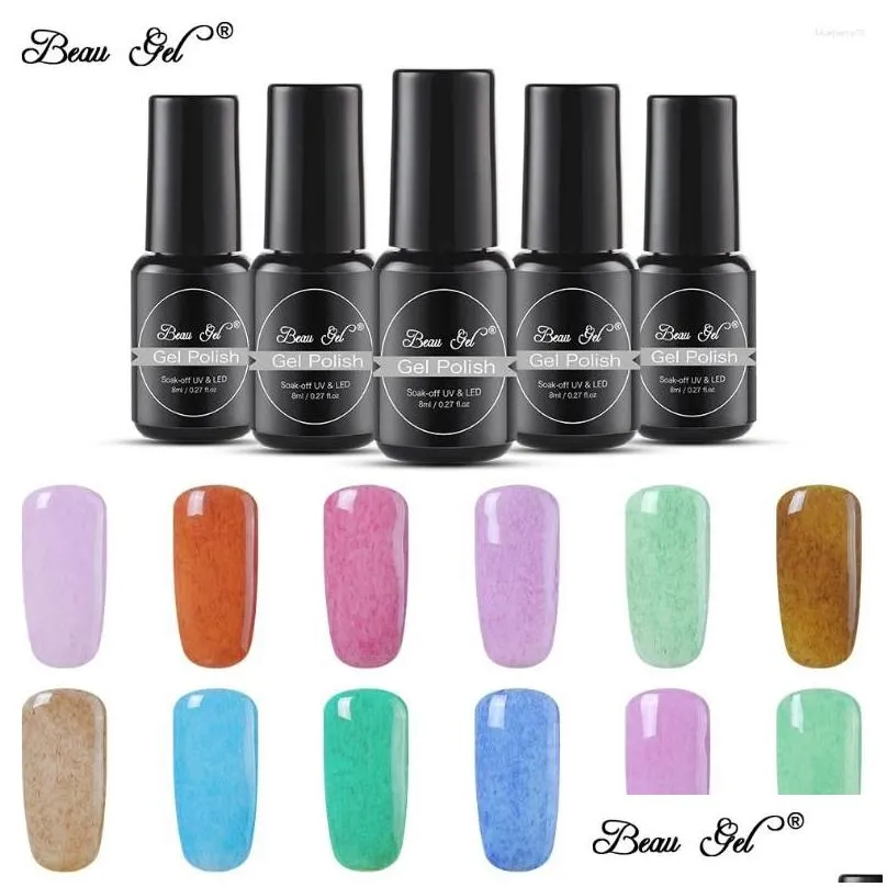 nail gel beau 8ml polish faux fur effect varnish semi permanent soak off lucky lacquer manicure art uv