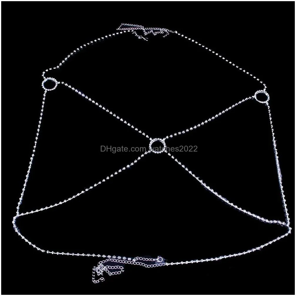 Other Round Y Body Chain Bra Necklace Lingerie Top Niglub Chest Bikini Belly Waist Jewelry Harness For Women 221008 Drop Delivery Dh9Do