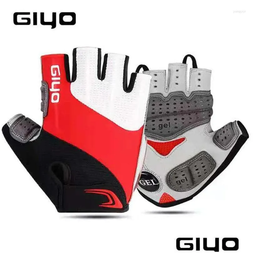 cycling gloves giyo glove sport breathable lycra fabric unisex road riding mtb racing mittens cycle bike half finger