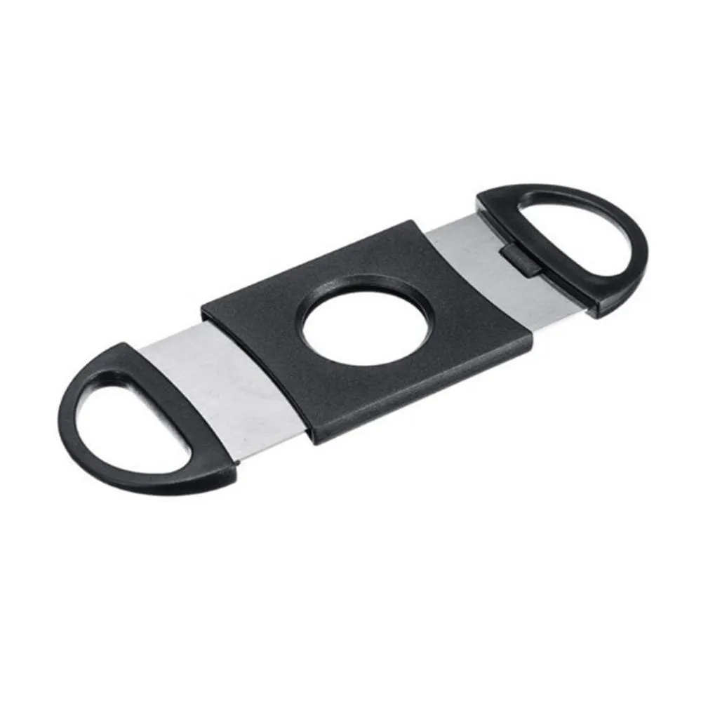 Cigar Accessories 500Pcs Plastic Cigar Cutter 9X4Cm Stainless Steel Black Cigarillo Scissors Knife Cigars Accessories Smoking Accessor Dhvux