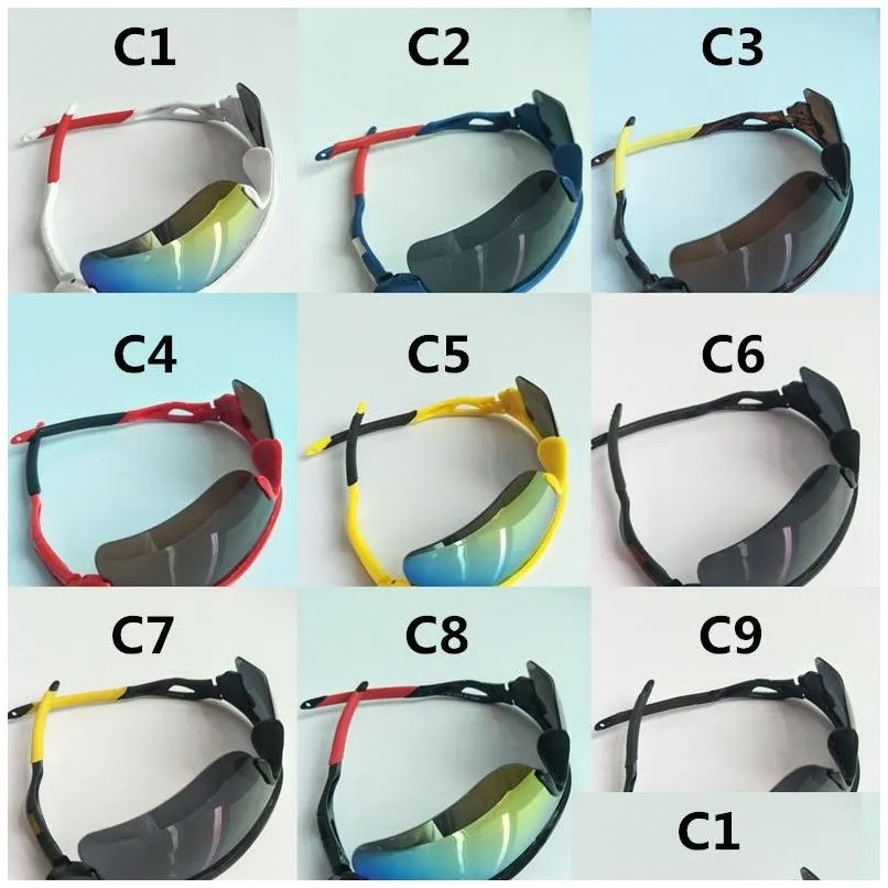 Sunglasses Men Sporty Siamese Driving Bicycle Women Glasses Fashion Eyeglasses Uv400 Protection Eyewear 9 Color Drop Delivery Accesso Dhvzo