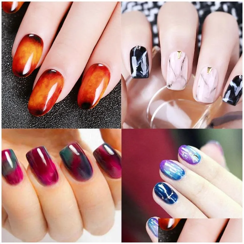 sexy mix 7ml transparent blossom nail gel nail art diy magic blooming effect flower gel polish soak off uv glue varnish