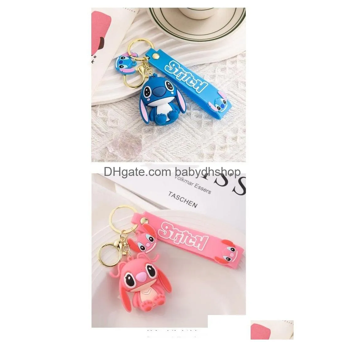 valentines day lovers cute cartoon doll keychains internet red pendant silicone keychains wholesale