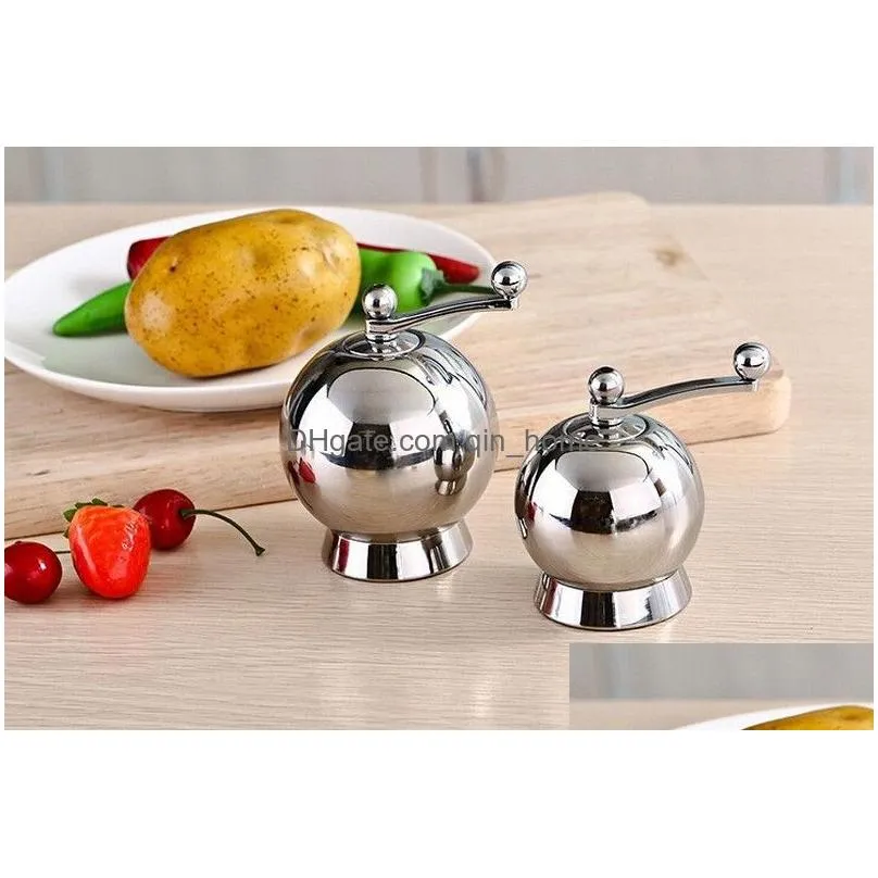 304 stainless steel pepper grinder kitchen manual pepper mills seasoning grinding bottle mill