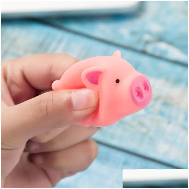 Decompression Toy Funny Screaming Pig Novelty Cute Cartoon Vent Piglet Squeeze Sound Toy Relieve Decompression Gadgets Gift Toys Drop Dhzhx