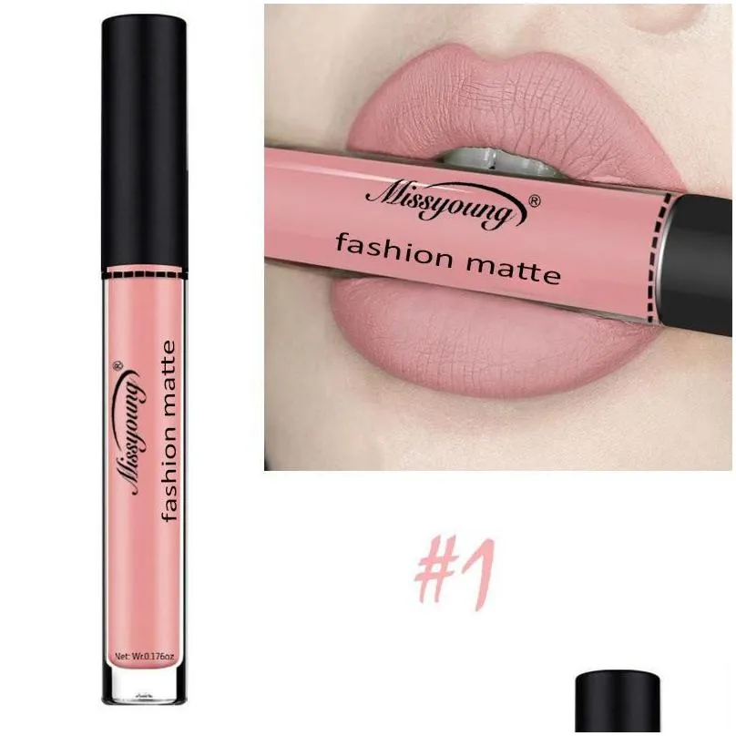 Lipstick Veet Matte Long-Lasting Moisturizing Lip Gloss Liquid Lipsticks Non-Stick Cup Makeup Drop Delivery Dhlg7