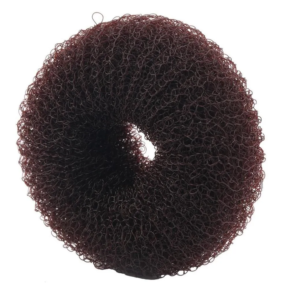 women ball shape hairband cute girls sponge bract head meatball head hair bun maker ring donut shape hairband hair styling tool