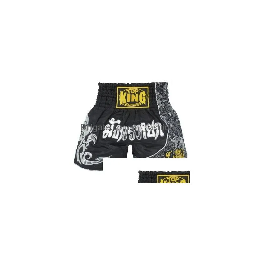 Boxing Trunks Men Boxing Pants Printing Shorts Kickboxing Fight Grappling Short Tiger Muay Clothing Sanda9390776 Drop Delivery Sports Dh5Xd