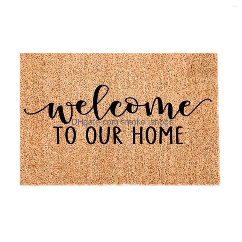 carpets welcome doormat entrance hallway rectangle printed non-slip floor rug front door mat outdoor rugs carpet bedroom kitchen