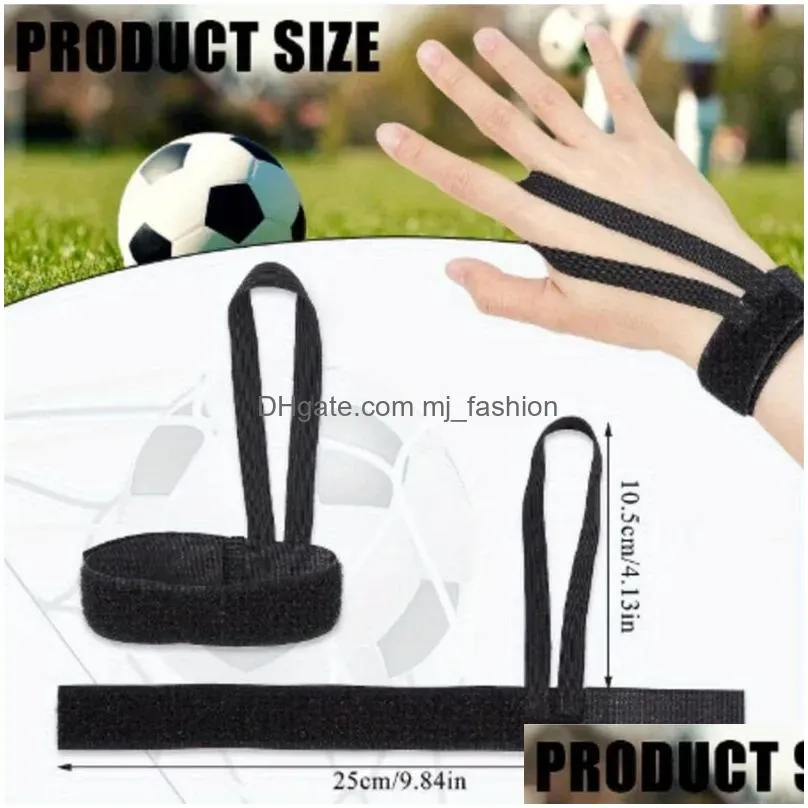 Balls 1/4Pcs Football Field Marker Indicator Wristband Black Team Down Referee Length Drop Delivery Sports Outdoors Athletic Outdoor A Dhbrf