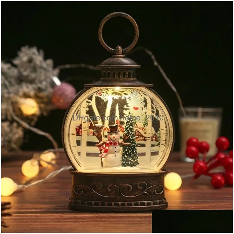 decorations christmas decorations 24 lighted christmas snow globe lantern battery operated led night light with hook christmas tree