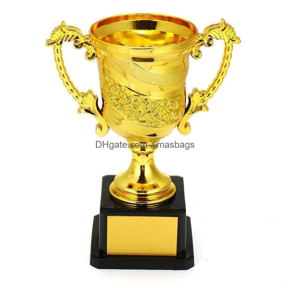 cheerleading 14/17/18cm gold awards trophy children gold-plated school kindergarten party award supplies craft souvenirs celebrations gifts