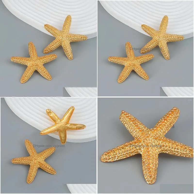 dangle earrings metal summer starfish animal for womens simple creative banquet jewelry accessories