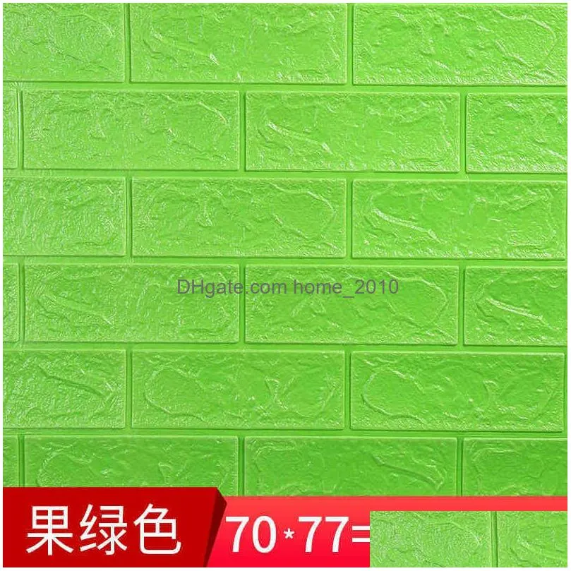 wallpaper soft bag stereo self adhered wall sticky foam brick 3d textured wallpaper color warm8782925