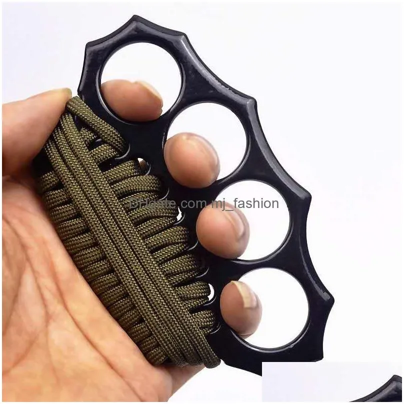 Training Equipment New Iron Fourfingered Glove Refers To Tiger Summoner039S Legal Selfdefense Hand Support Ring Defense Fight C4531417 Dhpbi