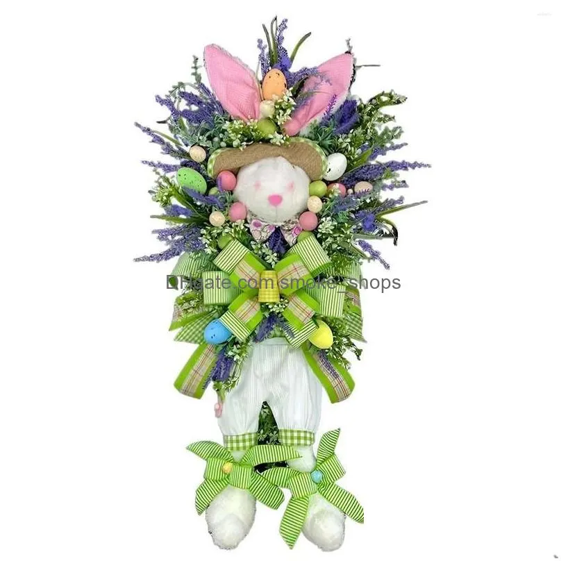 decorative flowers easter wreath decorations cartoon themed door hangin for front wall home