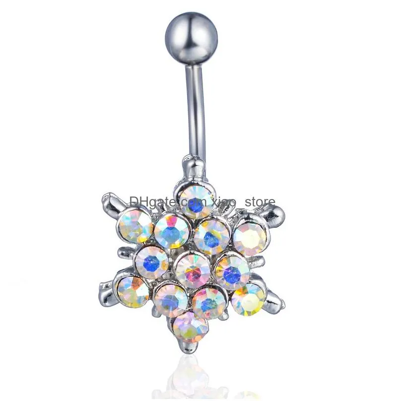 d0747 1 color nice style belly ring pink as imaged piercing body jewlery navel7652495