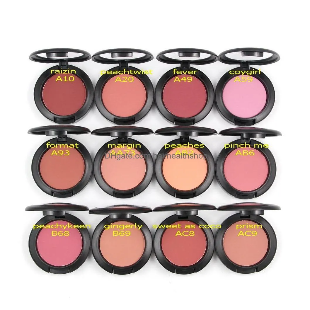 Blush Makeup B Sheertone Bes Powder Rouge A Levre 6G Long-Lasting Natural Easy To Wear 12 Colors Face Make Up Fard Drop Delivery Healt Dhau0