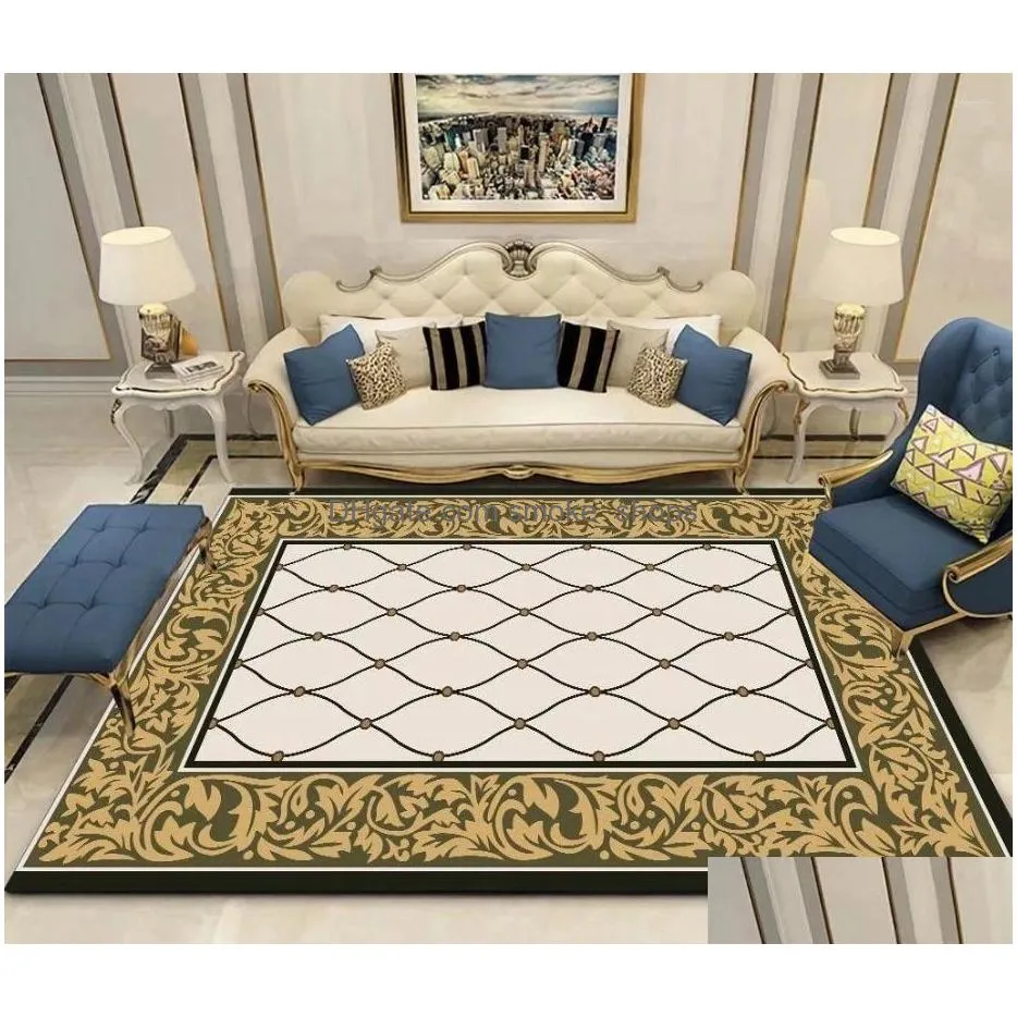 carpets european style light luxury  carpet living room decoration area rug large bedroom decor soft entrance door mat
