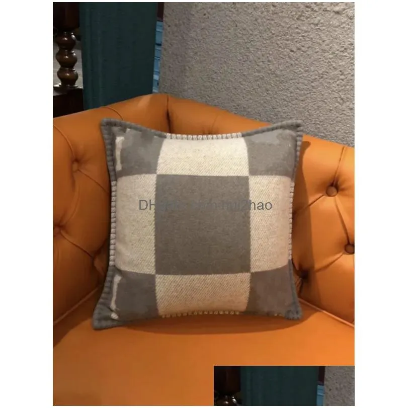 wool cushion/decorative pillow living room sofa ins home orange 4 colors 50 50cm
