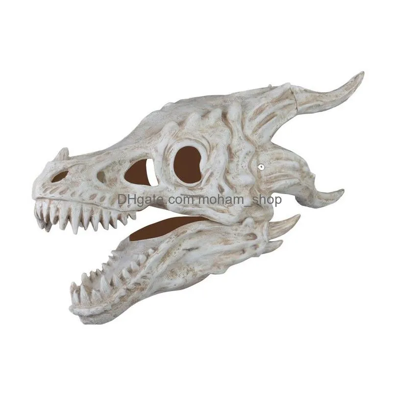 party masks dragon movable dragon/movable jaw dino moving dinosaur decor for halloween decorationg3 220826