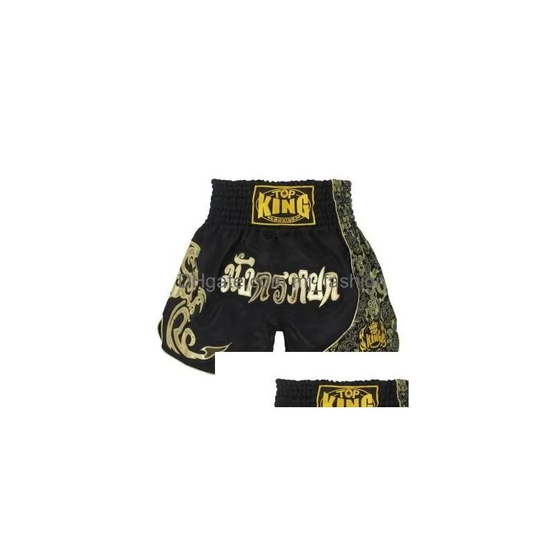 Boxing Trunks Men Boxing Pants Printing Shorts Kickboxing Fight Grappling Short Tiger Muay Clothing Sanda9390776 Drop Delivery Sports Dh5Xd