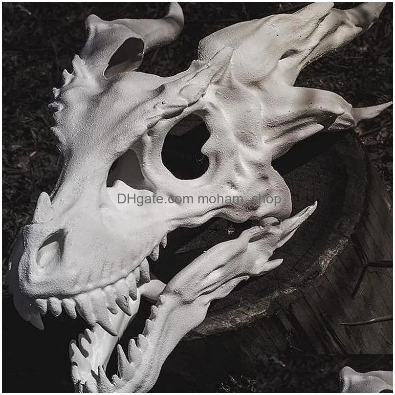 party masks dragon movable dragon/movable jaw dino moving dinosaur decor for halloween decorationg3 220826