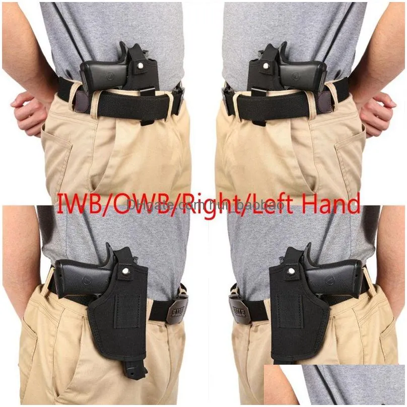  concealed carry holster carry inside or outside the waistband for right and left hand draw fits subcompact to large