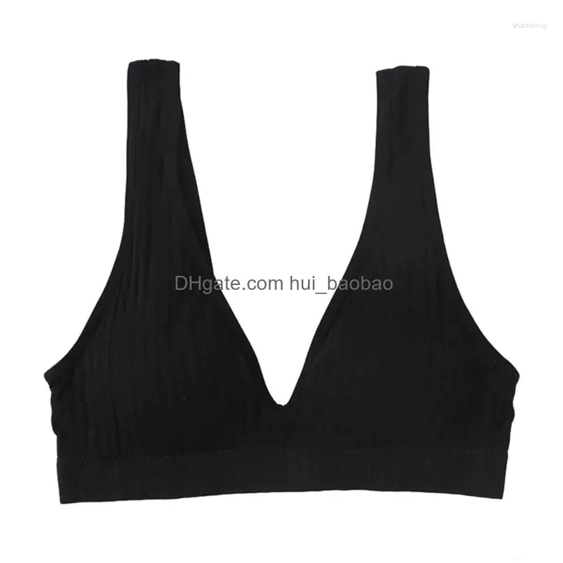 yoga outfit womens push up sports bra top shockproof fitness gym deep v padded bralette seamless workout crop tops