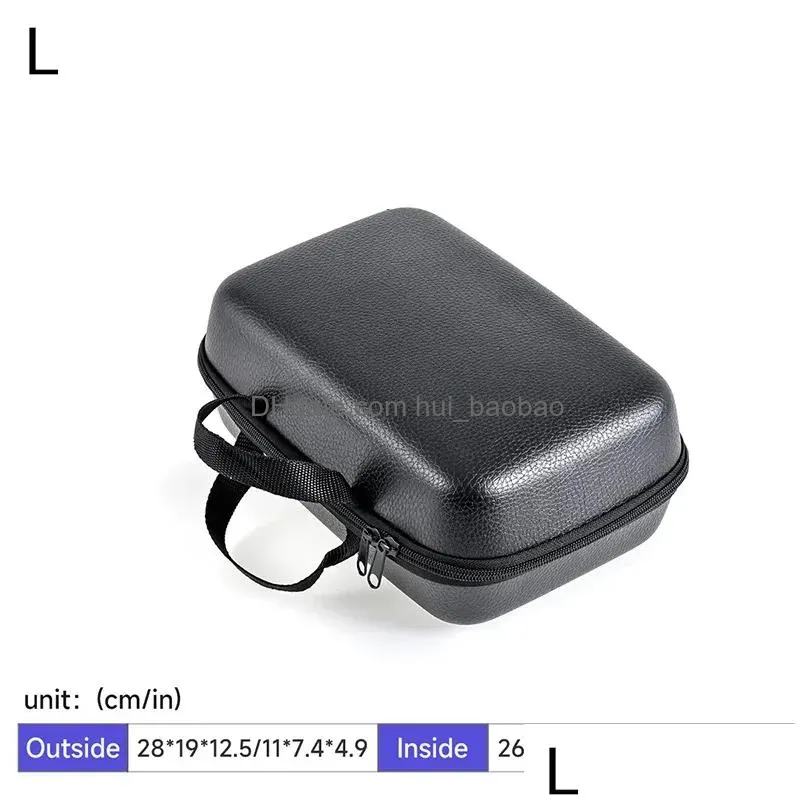 bags s/m/l portable eva leather fishing reel bag absorb shock waterproof reel protective case fishing tackle carry bag storage box