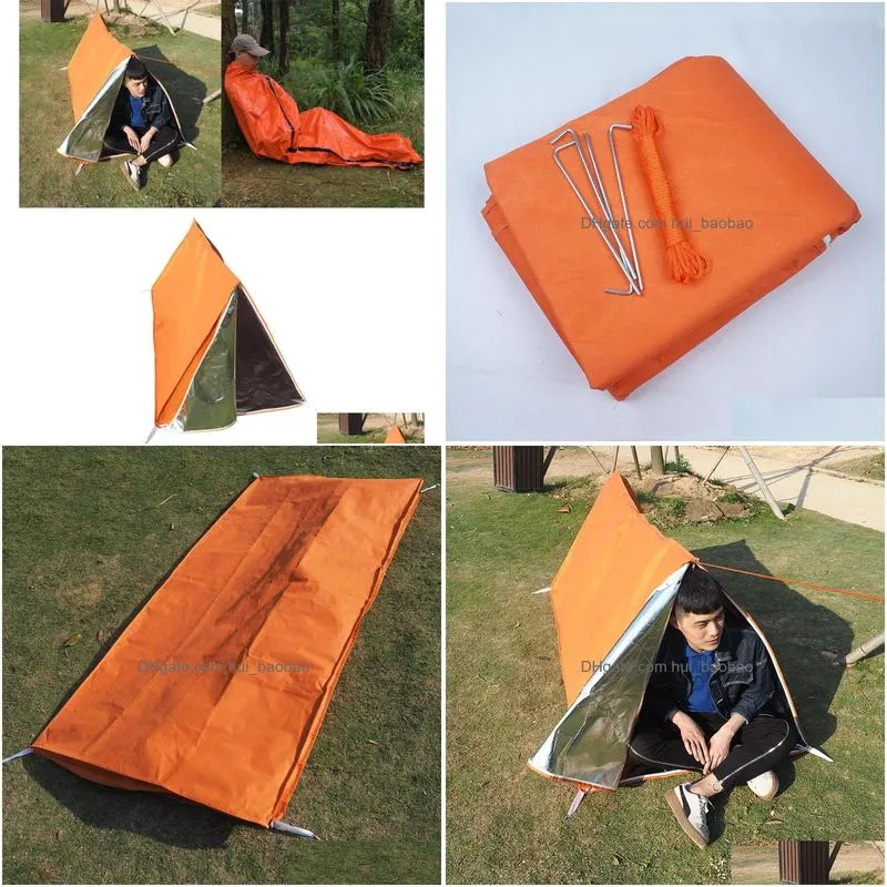 emergency tube tent survival outdoor durable tube tent shelter for cycling camping survival8369299
