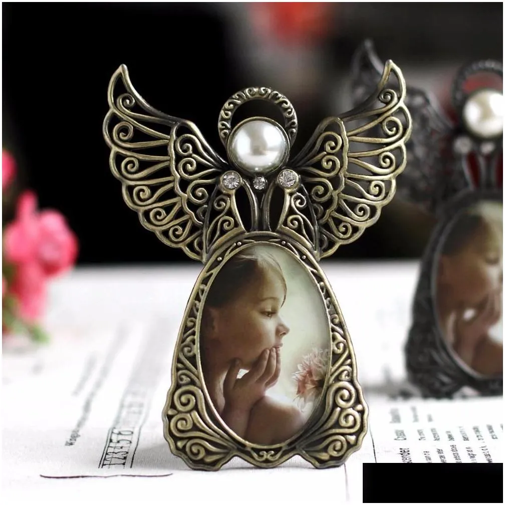 DHgate.com:Vintage-Style Baby Po Angel Wings Frame, 3D Design Resin ...