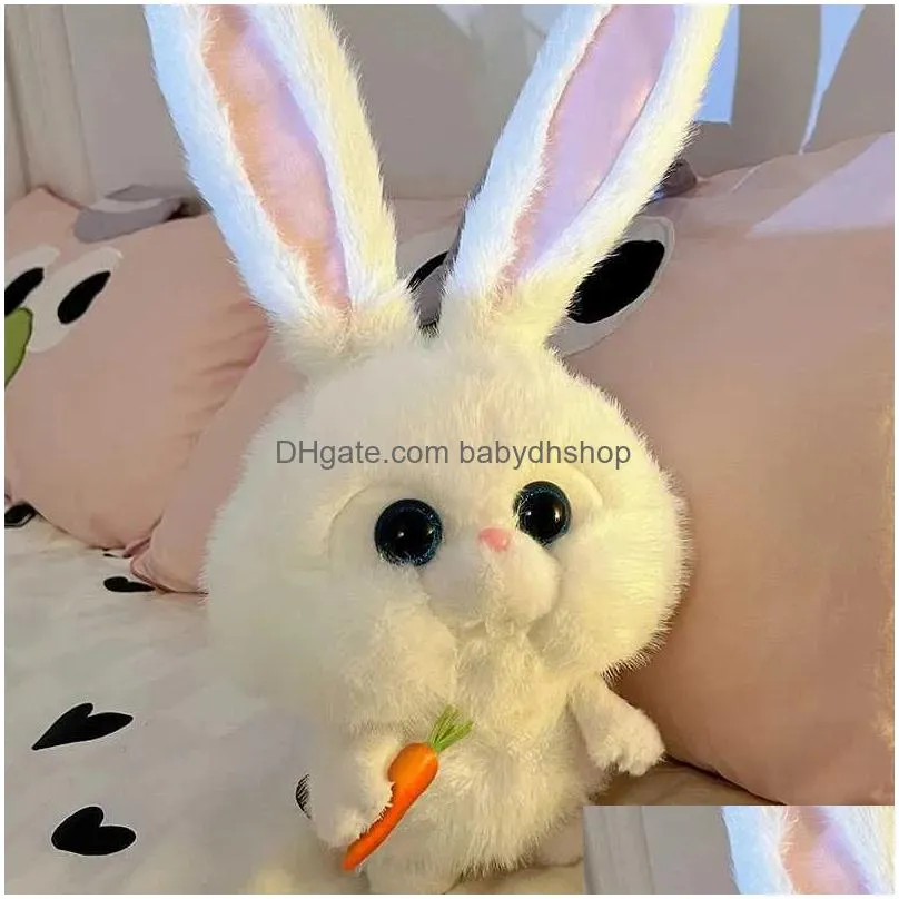 Plush Toy Movable Ear Rabbit Doll Figure P