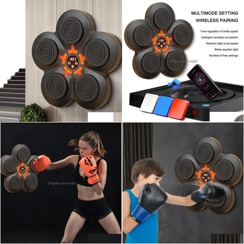 DHgate.com:Smart Punching Ball Boxing Machine - LED Lighted Wall Target ...