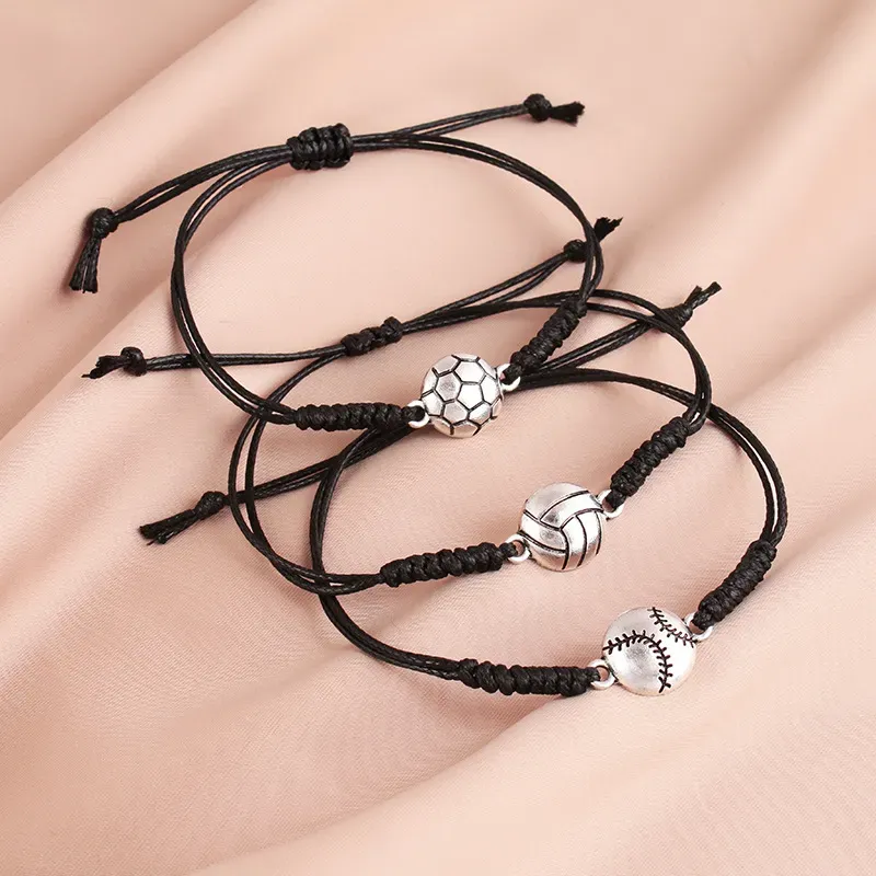 LL Charm Rope Bracelets Adjustable Sports Fan... From Toponewholesaler ...