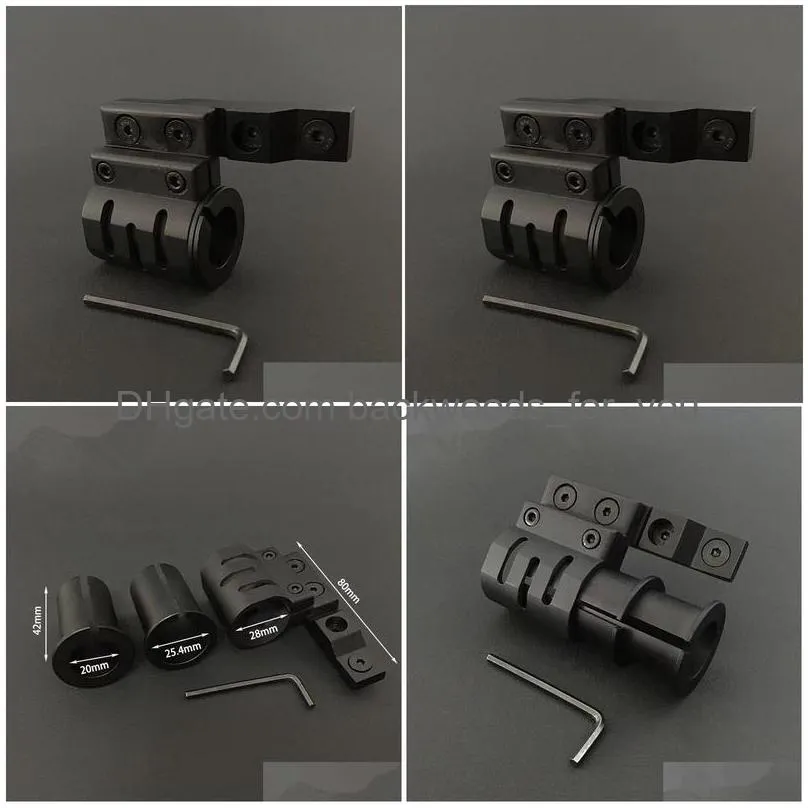 m-lok system 20mm aluminum alloy flashlight mounting bracket base