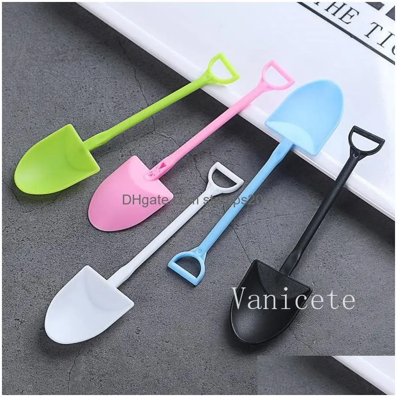 disposable plastic spoons ice cream cake dessert spoon pudding shovel yogurt scoop t9i002107