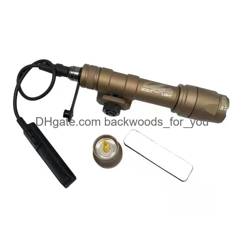 surefir m600 m600c scout flashlight lumens led tatical hunting gun light with dual function tape