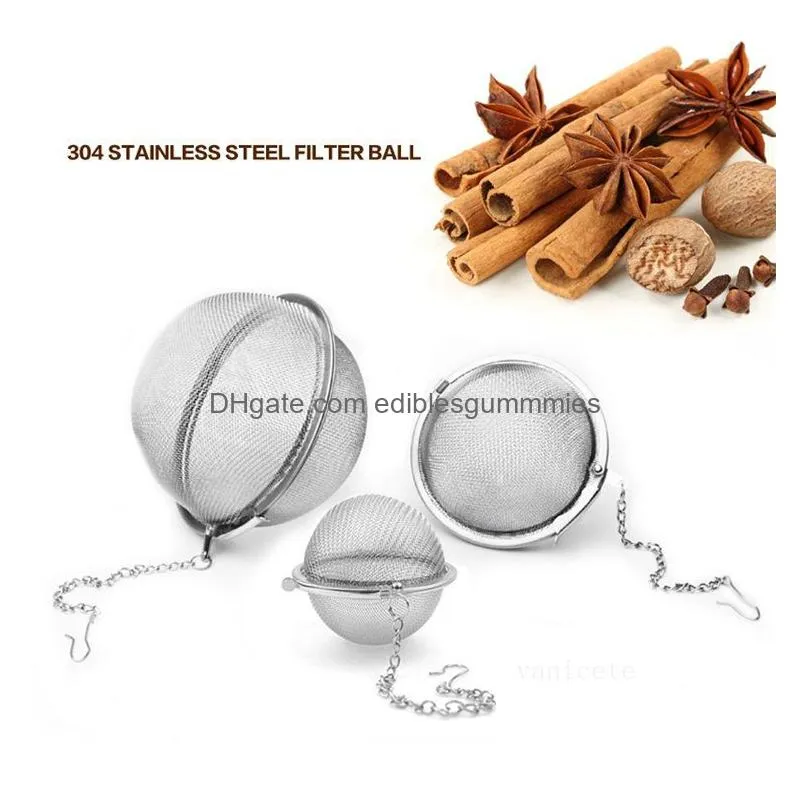 stainless steel tea pot infuser sphere locking spice tea green leaf ball strainer mesh strainers filter tools lt403