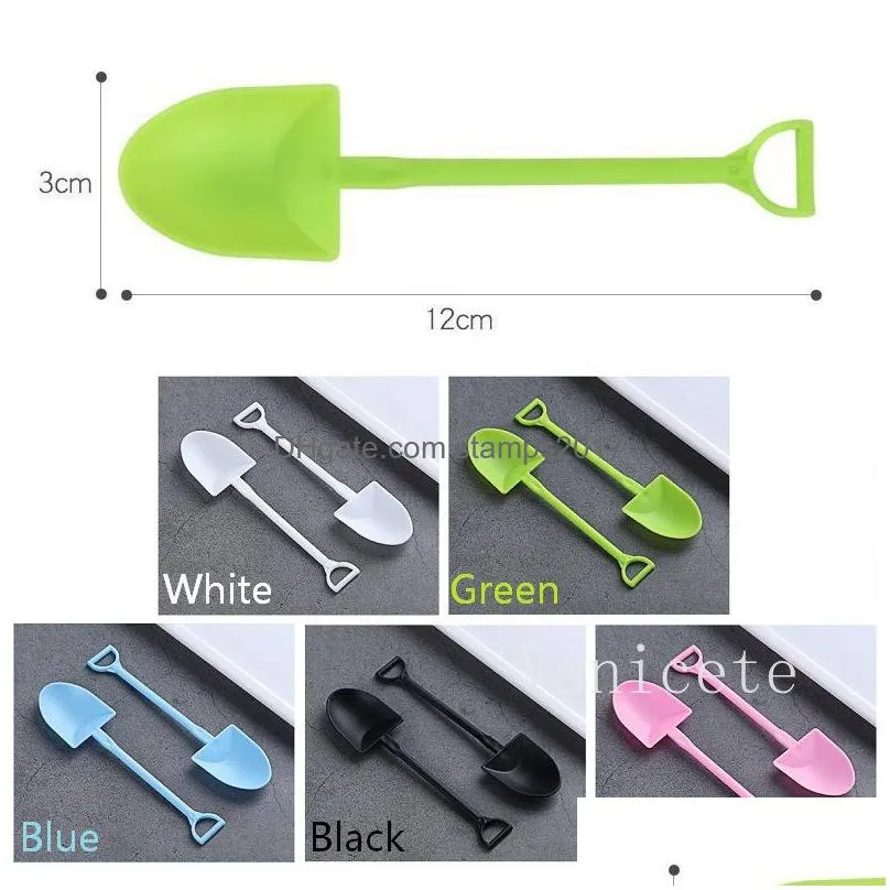 disposable plastic spoons ice cream cake dessert spoon pudding shovel yogurt scoop t9i002107