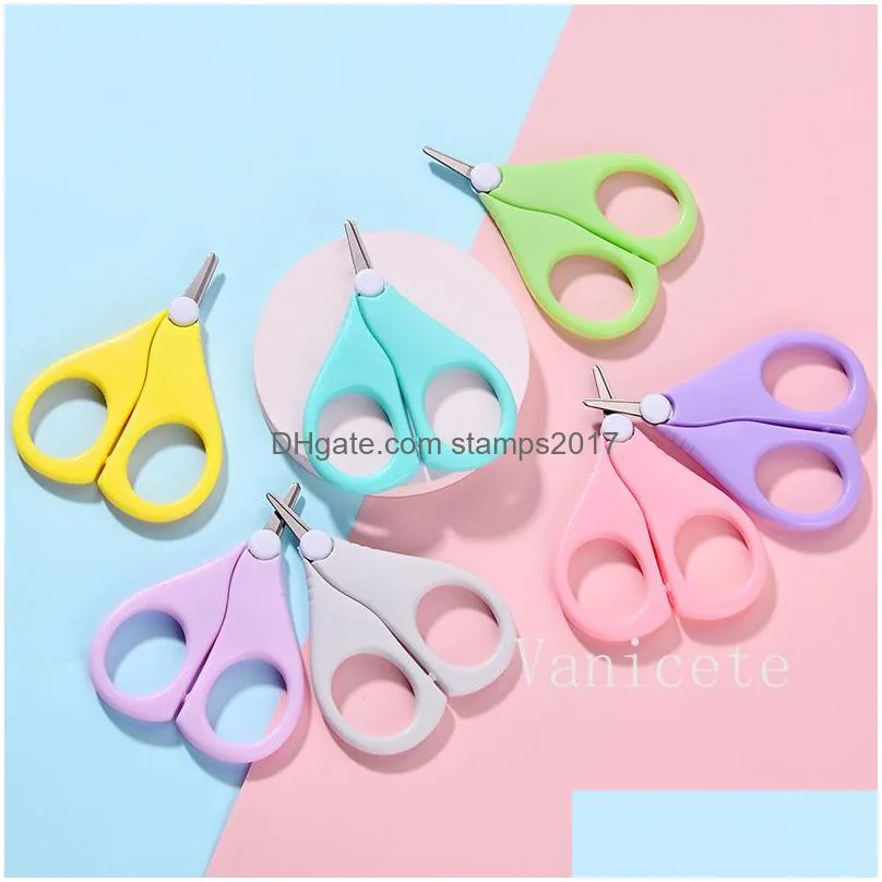 baby nail scissors short mouth nail-scissors babys nails clippers safety care round head scissors t9i002046