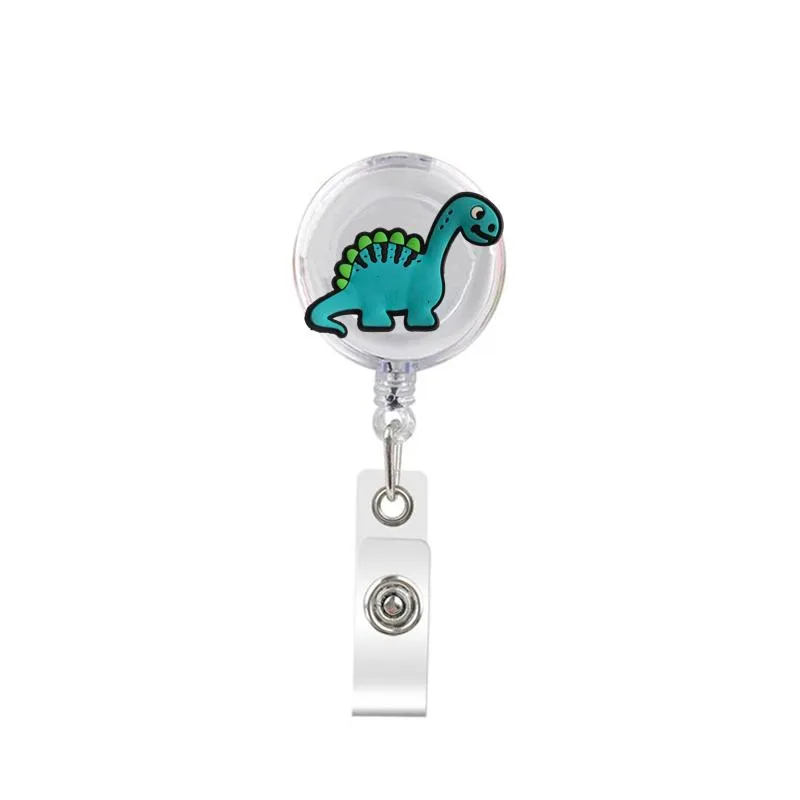 the flowers retractable badge reel with alligator clip name nurse id card badge holder reel decorative custom badge holder