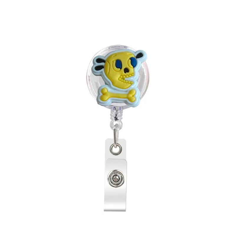 cute retractable badge holder reel badge reel - clip-on name badge tag with belt clip id badge reels clip card holder for office workers baby usa doctors nurses medical students and students