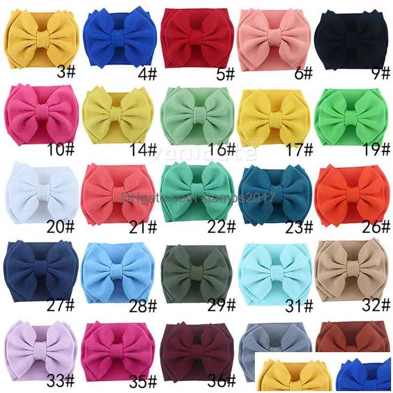 bubble cloth childrens bow headband party favor european and american baby knitted hair band handmade baby hair accessories t9i001985