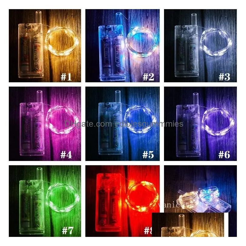 party decoration bobo ball battery box 30led copper wire lamp string christmas decorations gift box bouquet color lamps zc1202