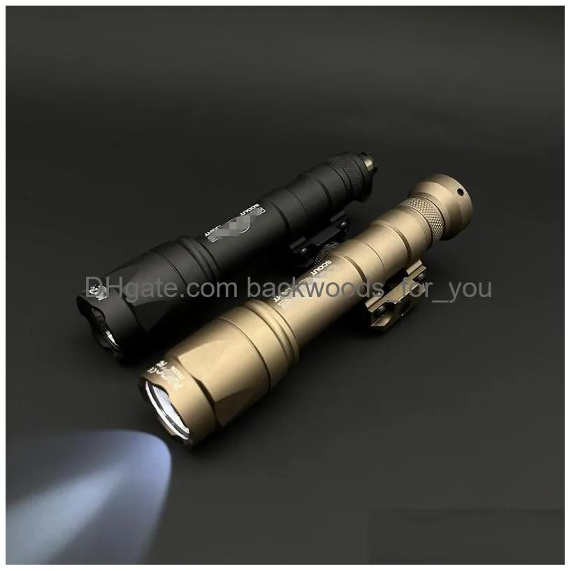 surefir m600 m600c scout flashlight 340lumens led tatical hunting light with dual function tape swtich