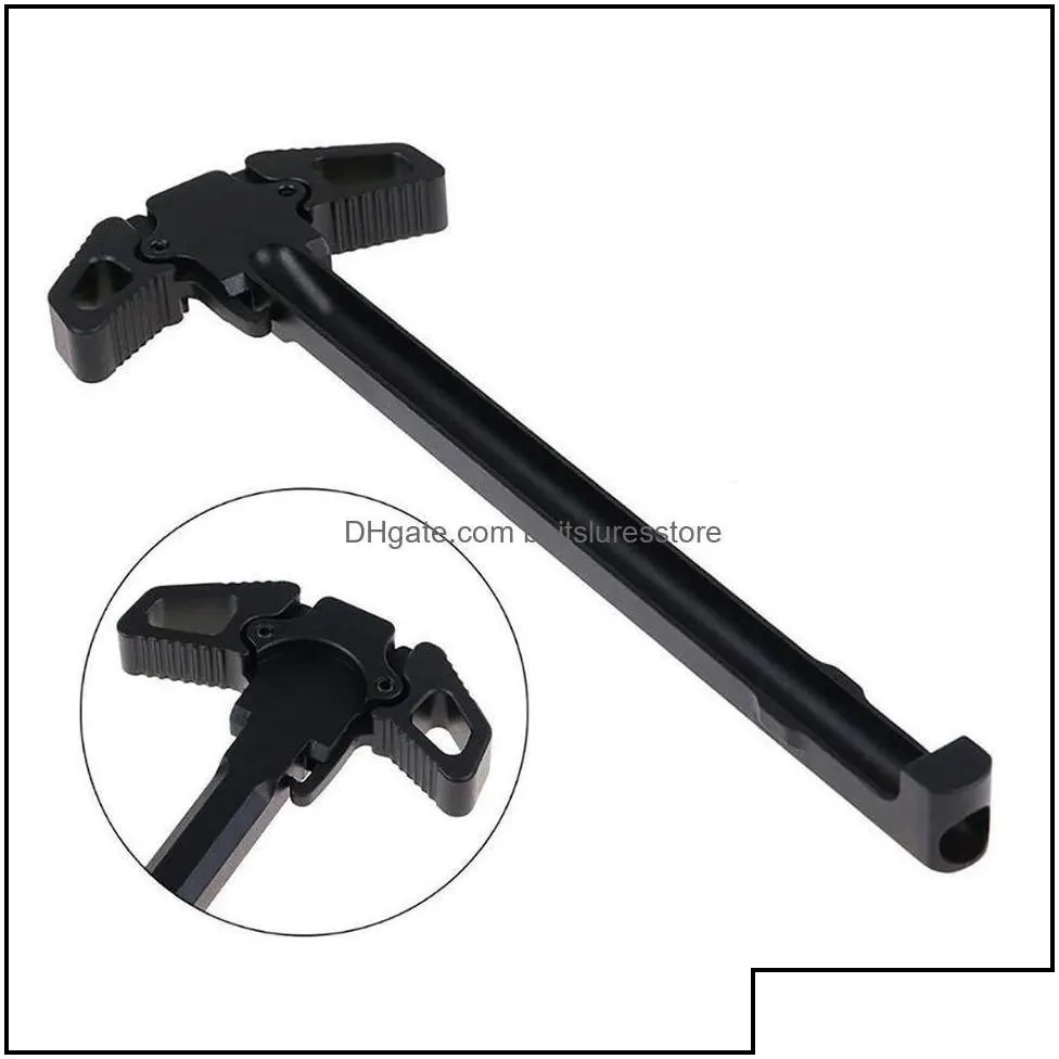 ar-15 .223 5.56 m4 charging. butterfly-shaped aluminum ding hine handle airsoft accessories paintball cam hiking