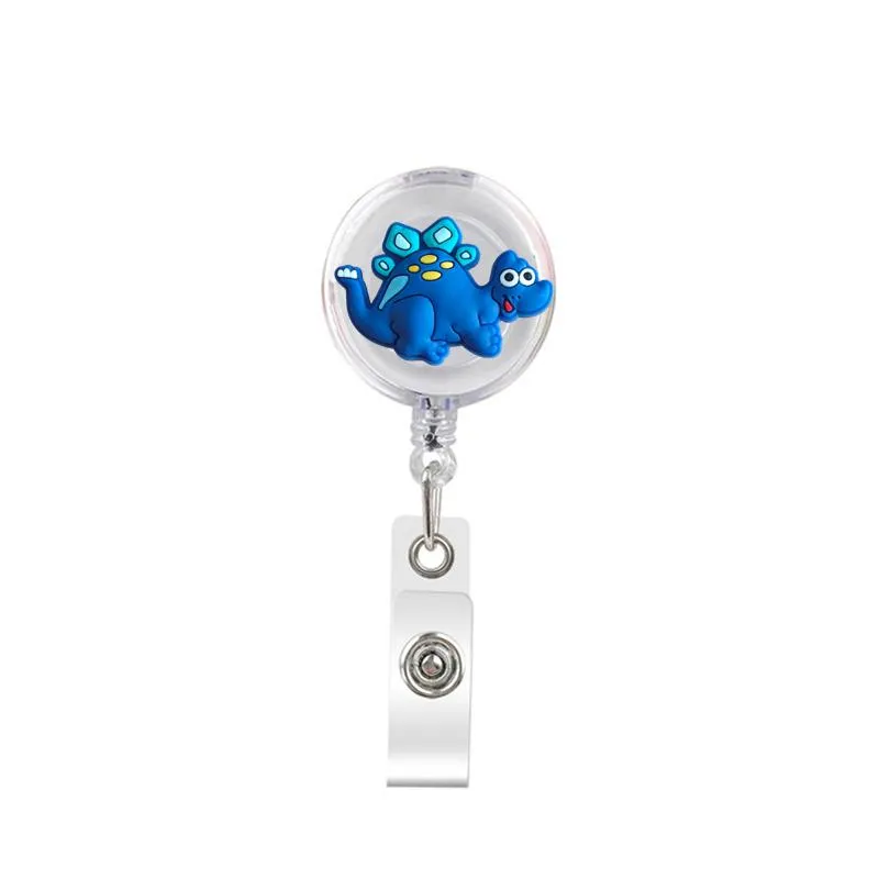 the flowers retractable badge reel with alligator clip name nurse id card badge holder reel decorative custom badge holder