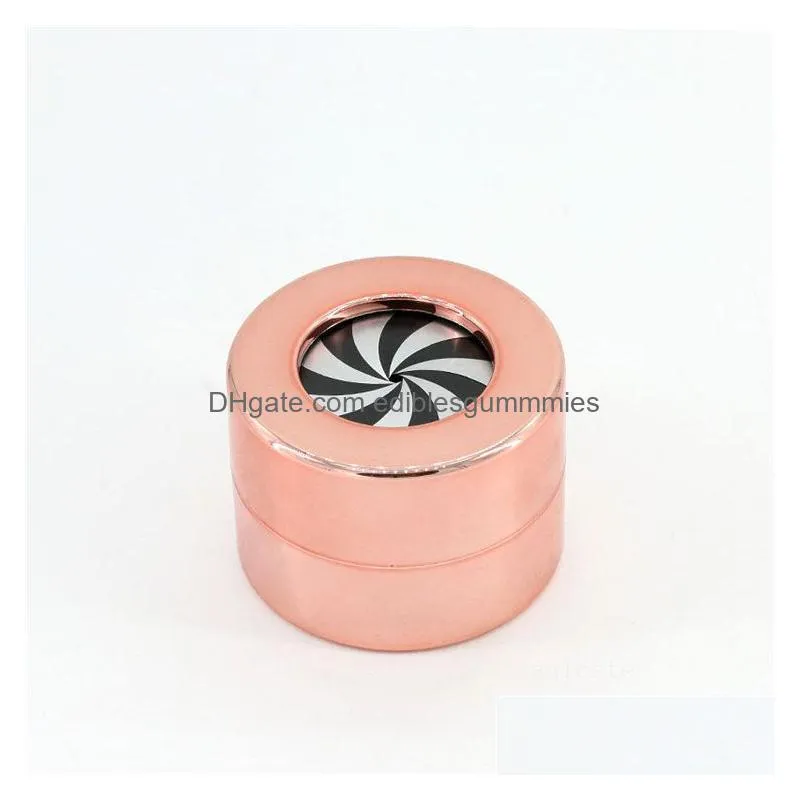 round rotating ring box wedding ring boxes romantic lifting jewelry storage case round earrings gift boxeslt150