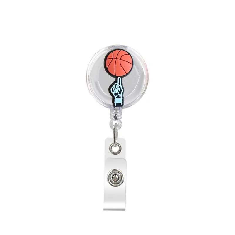 cute retractable badge holder reel badge reel - clip-on name badge tag with belt clip id badge reels clip card holder for office workers hoops doctors nurses medical students and students